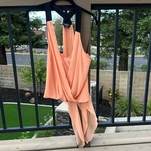 🍑 Peach Bebe Tank Top Blouse